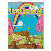 Ireland Cartoon Travel print. (Front)