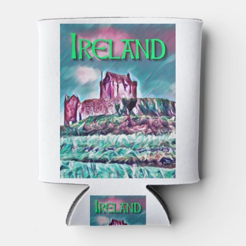 Ireland Castle Painting Can Cooler