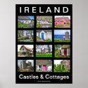 Ireland Castles & cottages poster
