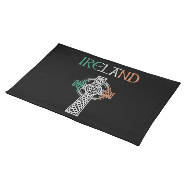 Ireland Celtic Cross Placemat (On Table)