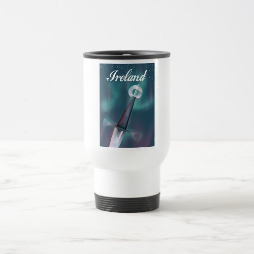 ireland celtic sword travel mug