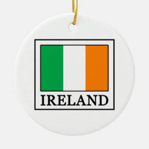 Ireland Ceramic Ornament
