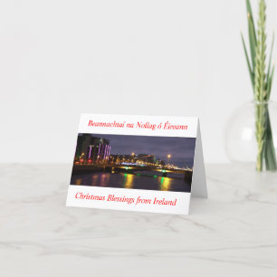 Ireland Christmas Blessings, Irish greeting card