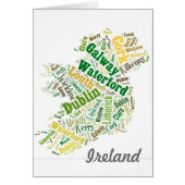 Ireland Cities Word Art (Front)