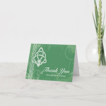 Ireland Claddagh Thank You Card by NaptimeCards at Zazzle