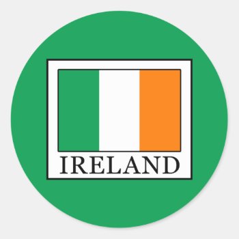 Ireland Classic Round Sticker by KellyMagovern at Zazzle
