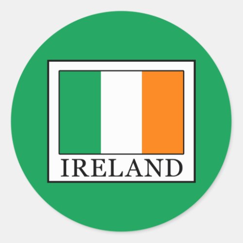 Ireland Classic Round Sticker