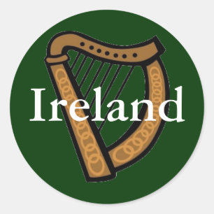 Ireland Classic Round Sticker