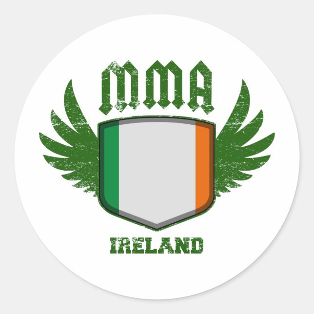 Ireland Classic Round Sticker (Front)