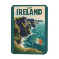 Ireland Cliffs of Moher Illustration Travel Art