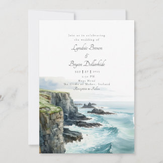 Ireland Cliffs of Moher Wedding Invitation