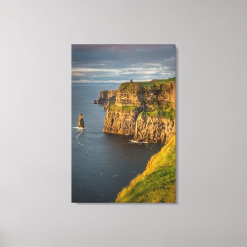 Ireland coastline at sunset canvas print
