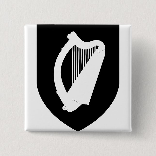 Ireland Coat of arms  Button (Front)