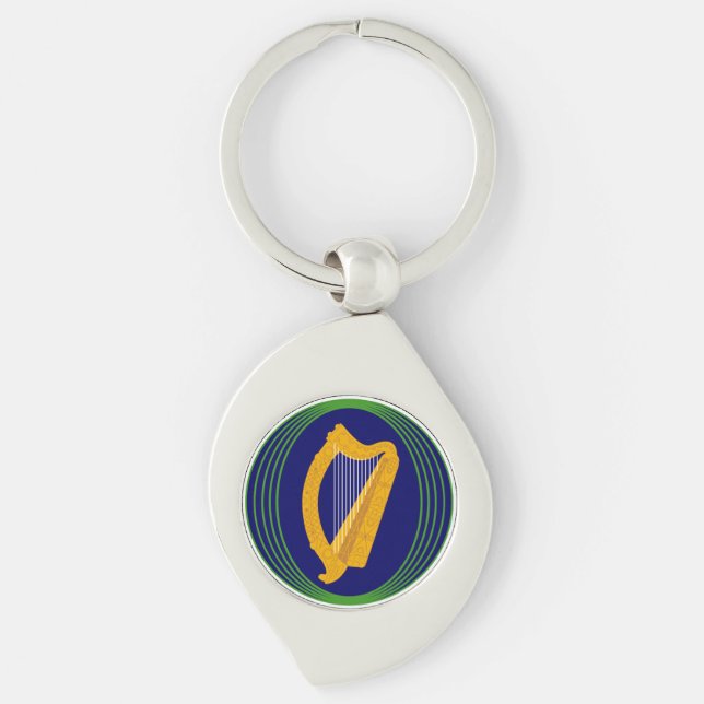 Ireland Coat of Arms Logo Keychain (Front)