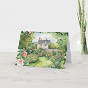 Ireland Country Garden Folded Greeting Card