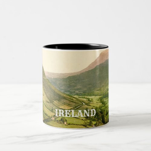 Ireland County Antrim vintage scene Two_Tone Coffee Mug