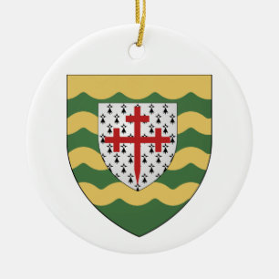 Ireland County Donegal Ceramic Christmas Ornament
