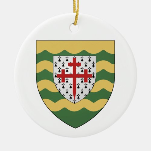 Ireland County Donegal Ceramic Christmas Ornament