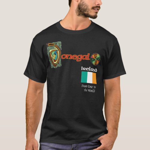Ireland County Donegal Dark T Shirt