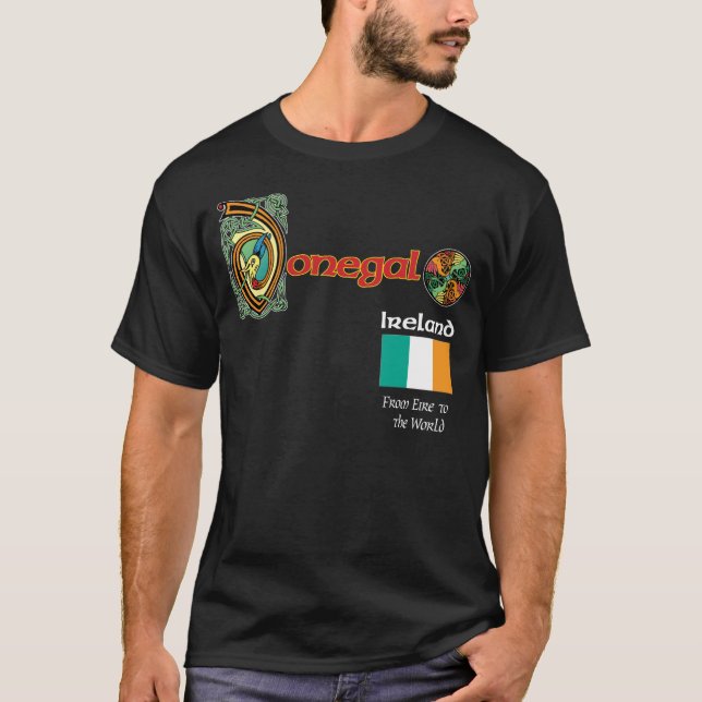 Ireland County Donegal Dark T Shirt (Front)