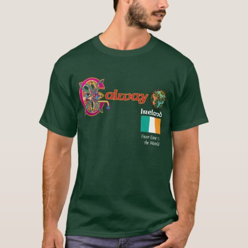 Ireland County Galway Dark T Shirt