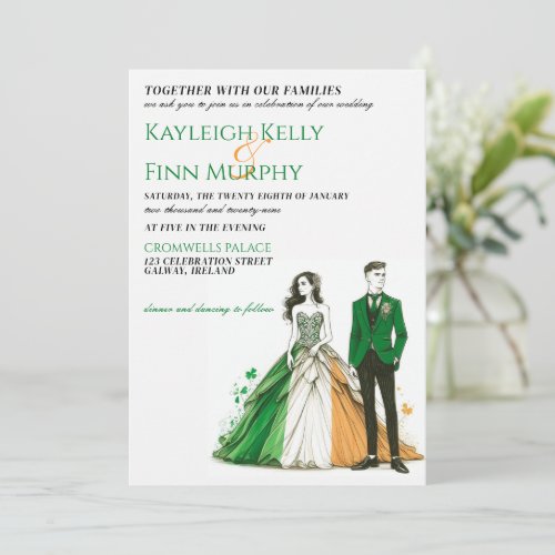 Ireland Couple Wedding Invitation