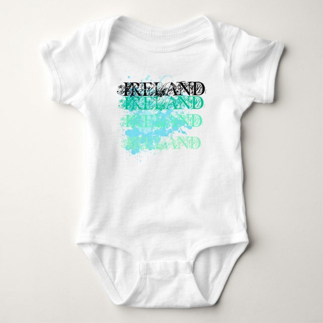 Ireland (cyan backround) T-Shirt (Front)