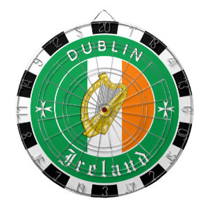 Ireland Dartboard, Harp, Irish Flag darts / game Dart Board