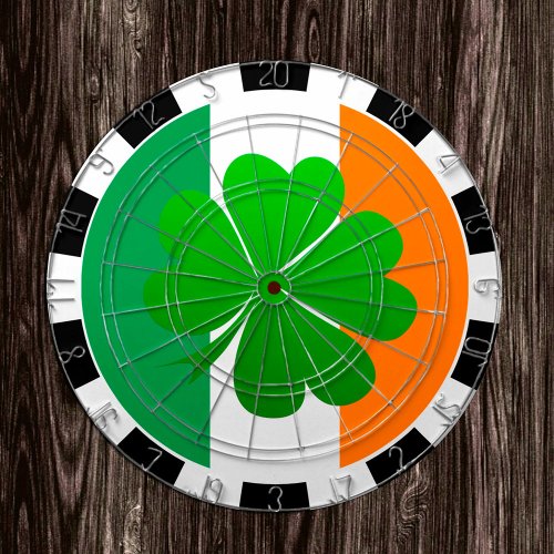 Ireland Dartboard Shamrock  Irish Flag game Dart Board