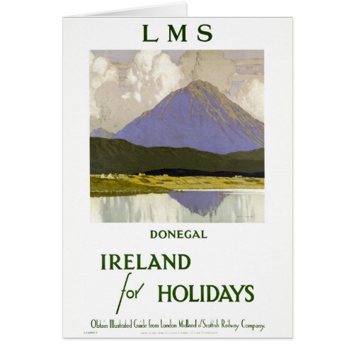 Ireland Donegal Restored Vintage Travel Poster