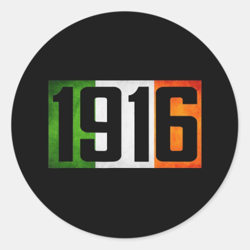 Ireland Easter Rising 1916 Irish rebellion flag Classic Round Sticker