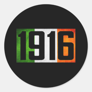 Ireland Easter Rising 1916 Irish rebellion flag Classic Round Sticker