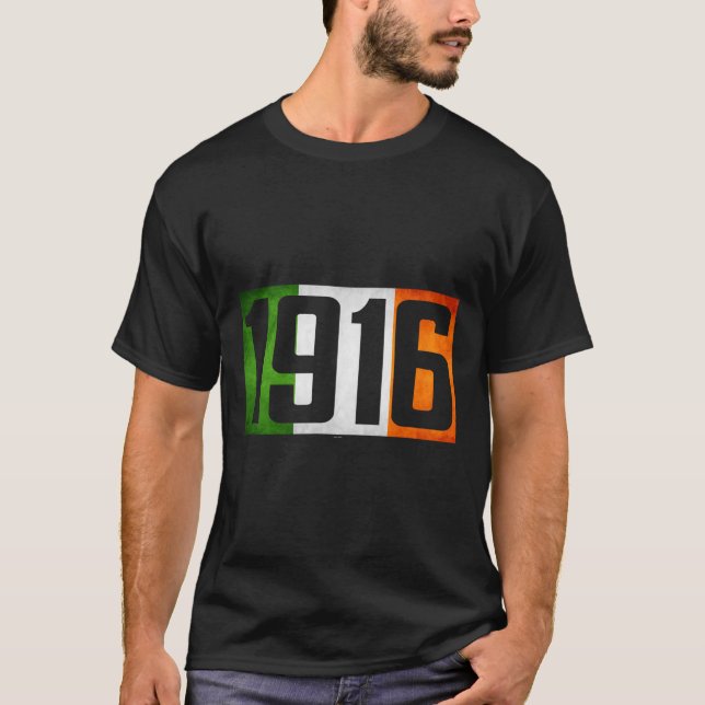 Ireland Easter Rising 1916 Irish Rebellion Flag Te T-Shirt (Front)