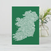 Ireland Eire City Text map (Standing Front)