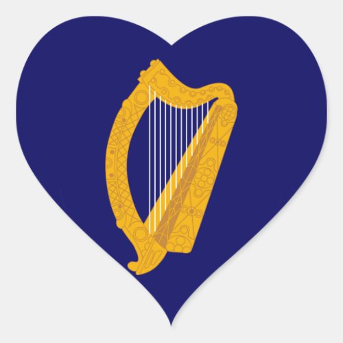 ireland emblem heart sticker