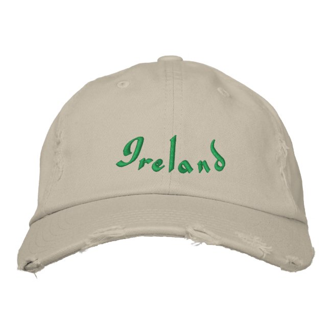 Ireland Embroidered Baseball Cap (Front)