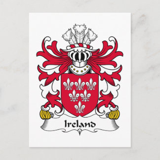 Ireland Family Crest Postcard