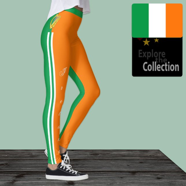 Ireland fashion leggings, Irish Flag /sports Leggings (Creator Uploaded)