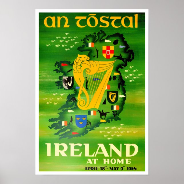 Ireland firstvintage travel Poster (Front)