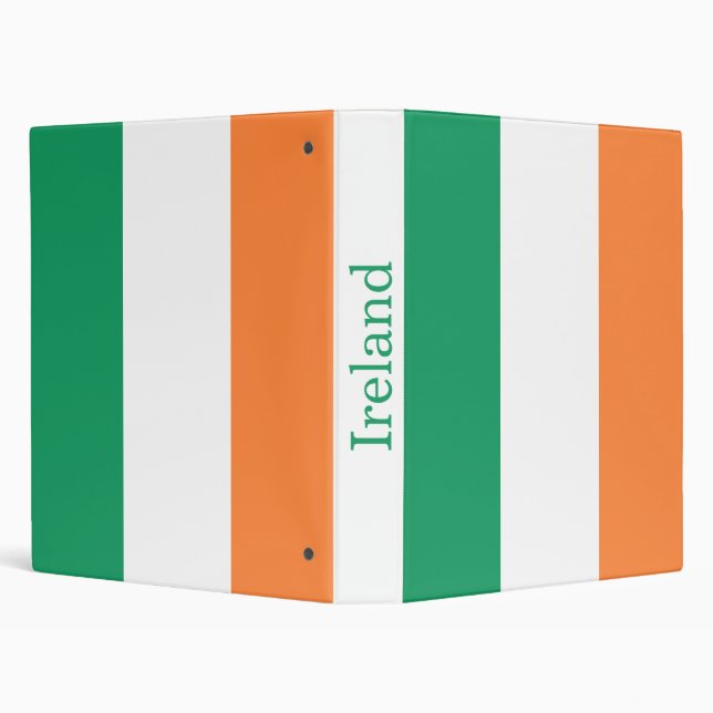 Ireland Flag 3 Ring Binder (Background)