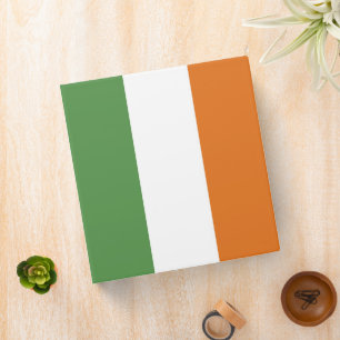 Ireland flag 3 ring binder