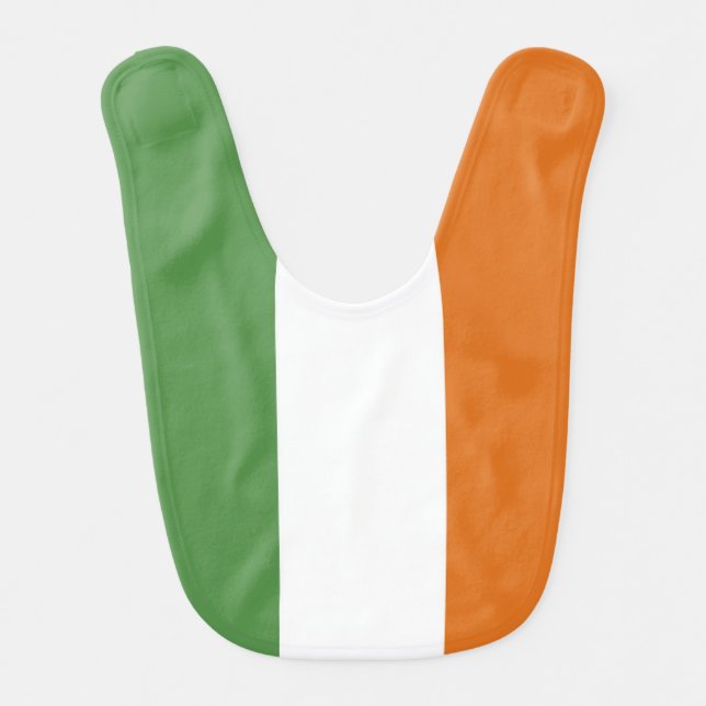 Ireland flag baby bib (Front)