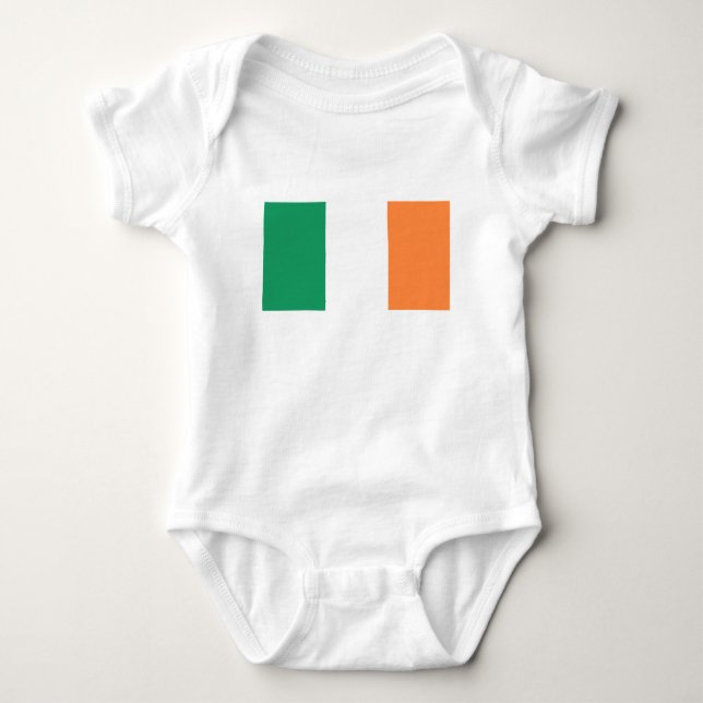 Ireland Flag Baby Bodysuit (Front)