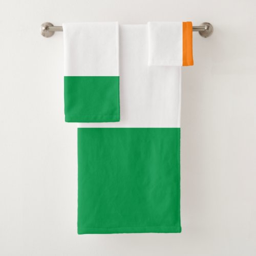 Ireland Flag Bath Towel Set