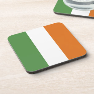 Ireland flag beverage coaster