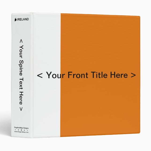 Ireland Flag Binder (Front/Spine)