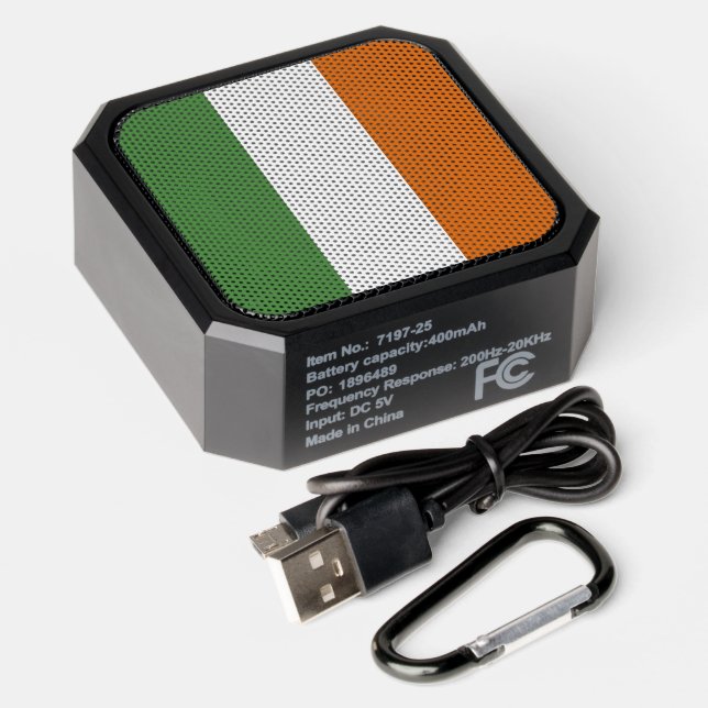 Ireland flag bluetooth speaker (Laydown)