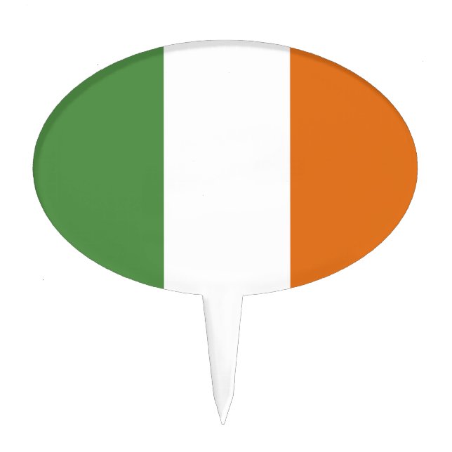Ireland flag cake topper (Front)
