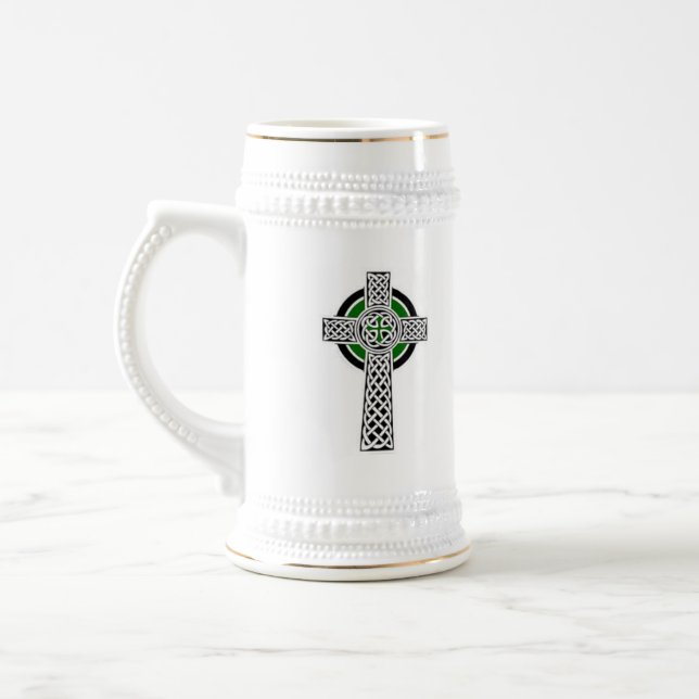 Ireland flag/ celtic cross stein (Left)