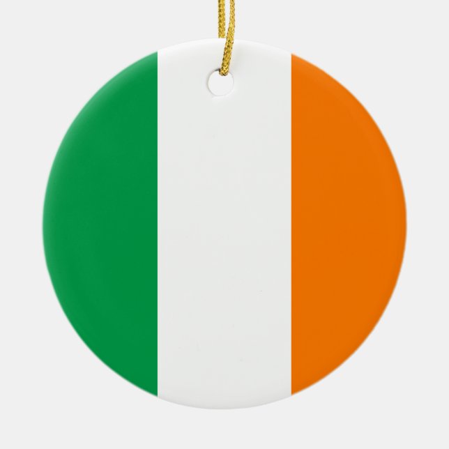 Ireland Flag Ceramic Ornament (Front)